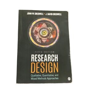 Research Design 5th Edition Creswell Paperback  Qualitative Quantitative
